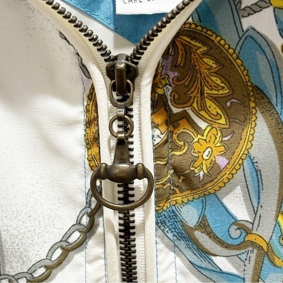 Vintage EAST WEST Women’s 1980s Equestrian Theme Horse Bit Jacket Zip Up Size L - Picture 8 of 10